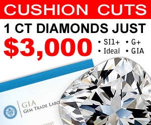 1 Ct Cushion Cut Diamonds for just 3000