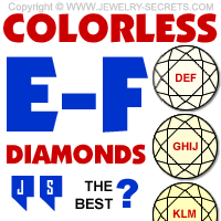 DIAMOND COLOR E-F – COLORLESS DIAMONDS 