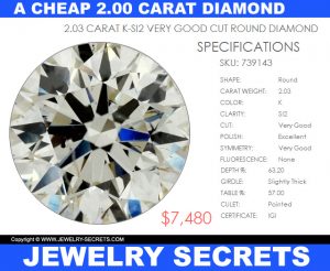 A CHEAP 2.00 CARAT DIAMOND – Jewelry Secrets