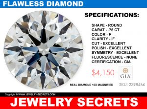 A FLAWLESS DIAMOND FOR 4 GRAND – Jewelry Secrets