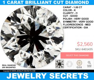 1 CARAT DIAMONDS; CHEAPEST TO THE MOST EXPENSIVE – Jewelry Secrets